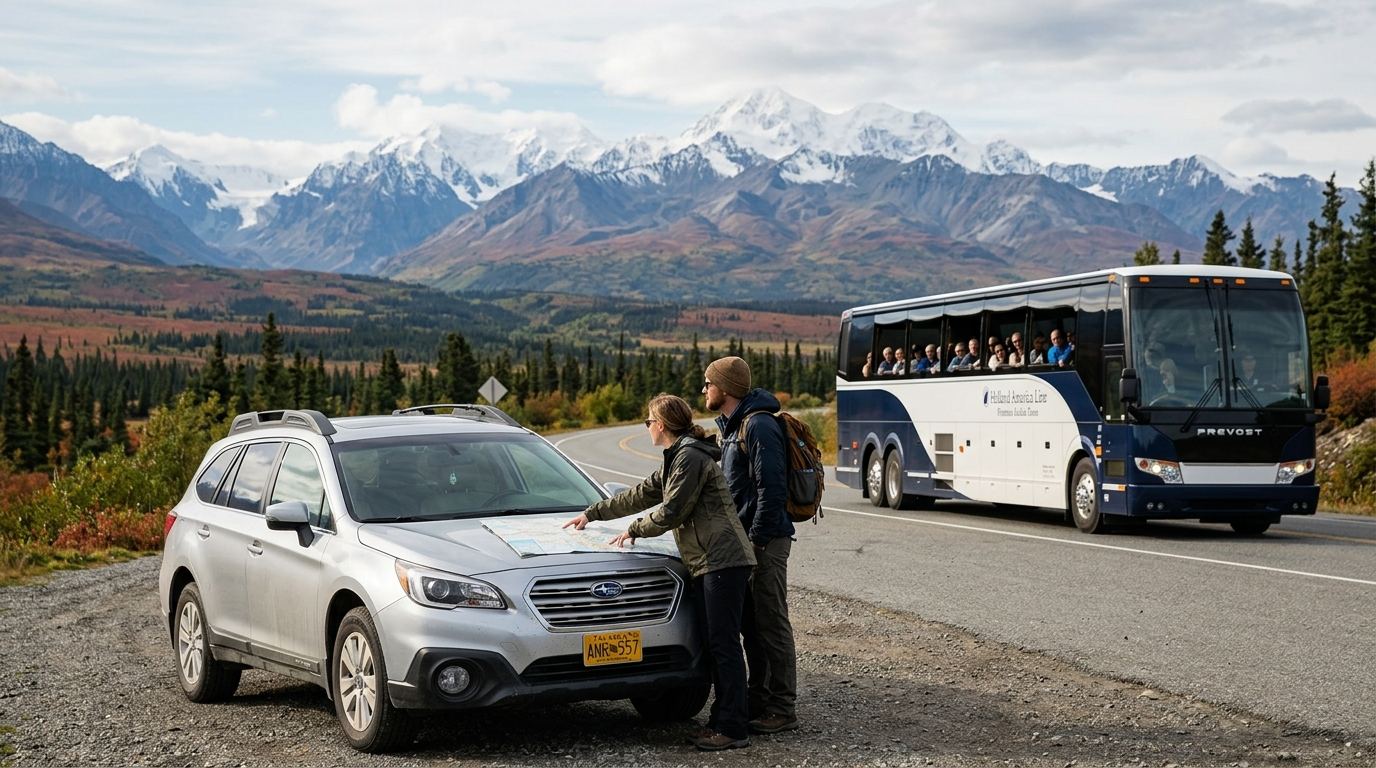 Alaska Cruise Land Tour vs Self Drive: How to Choose for Your 2026 Trip