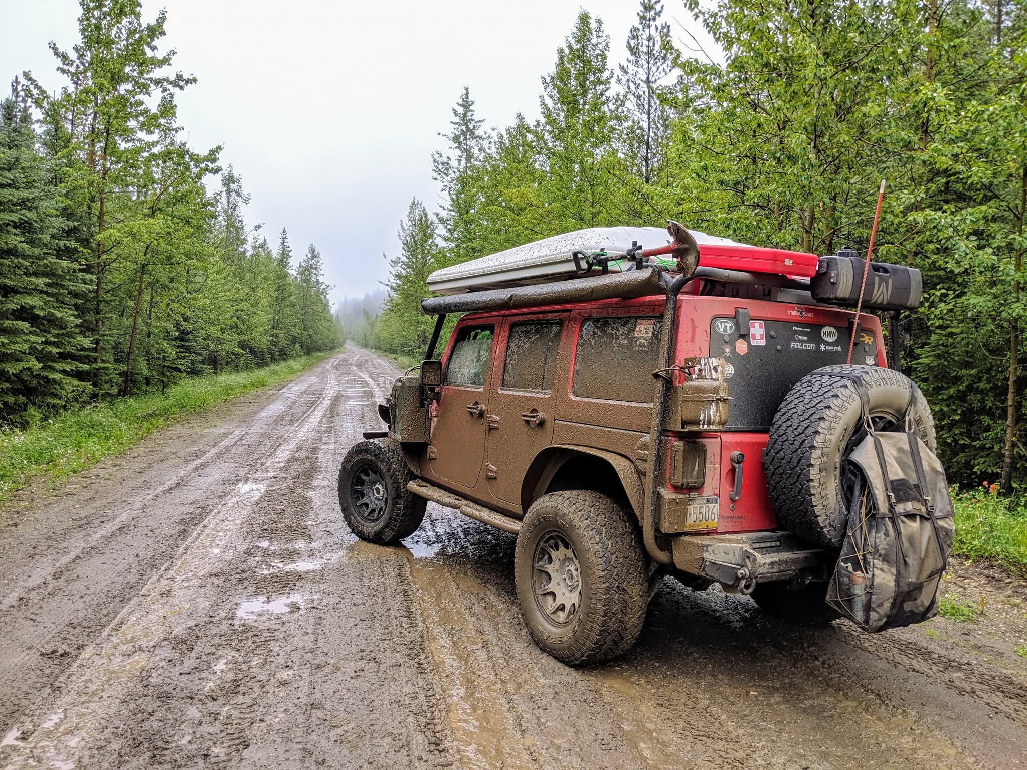 Mountain road in Alaska